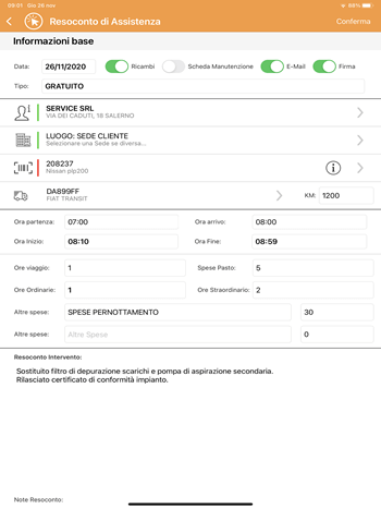 App gestionale sul web App assistenza tecnica software gestionale sul web